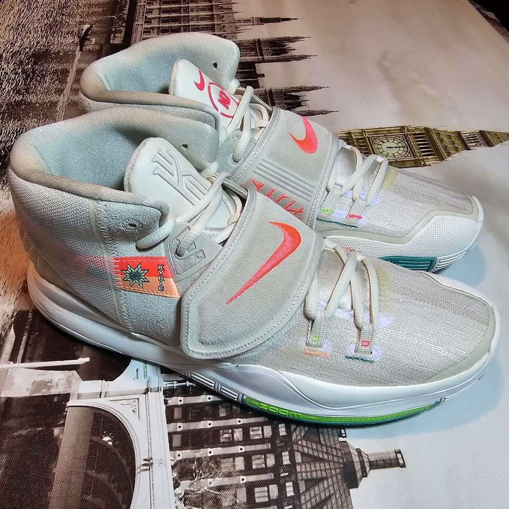 Nike Kyrie 6 N7 light cream engineered exact Sneakers #CW1785-200 men's size 12